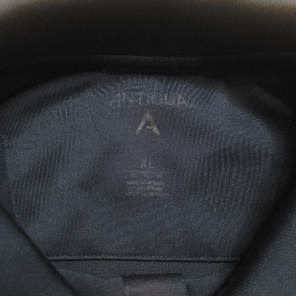 Antigua Polo Shirt Men XL Navy Blue Michigan Wolverines Embroidered Short Sleeve - Picture 4 of 10